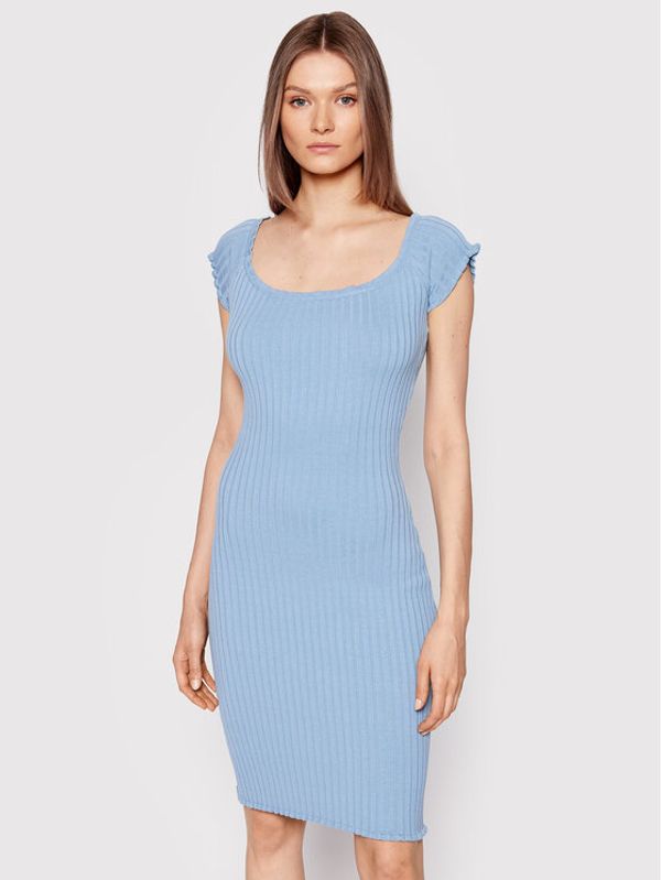 Guess Guess Плетена рокля W2YK54 Z30L1 Син Slim Fit