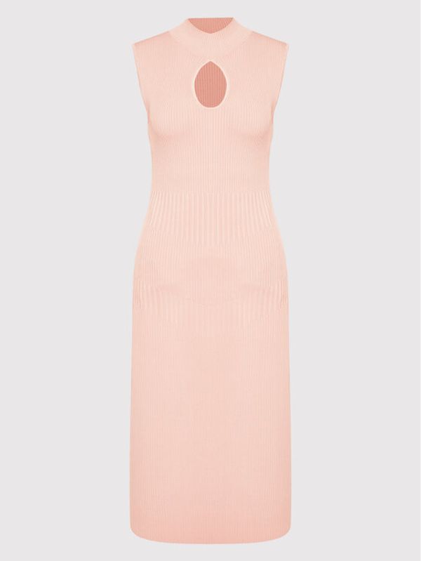 Guess Guess Плетена рокля W2YK63 Z2U00 Розов Slim Fit