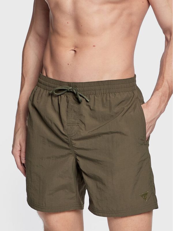 Guess Guess Плувни шорти F3GT00 WFFI2 Зелен Regular Fit