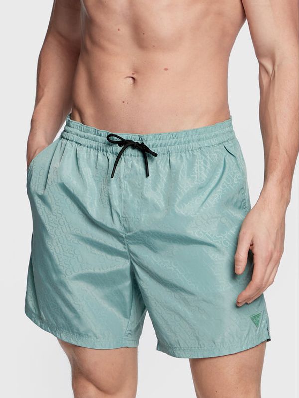 Guess Guess Плувни шорти F3GT04 WO07F Зелен Regular Fit