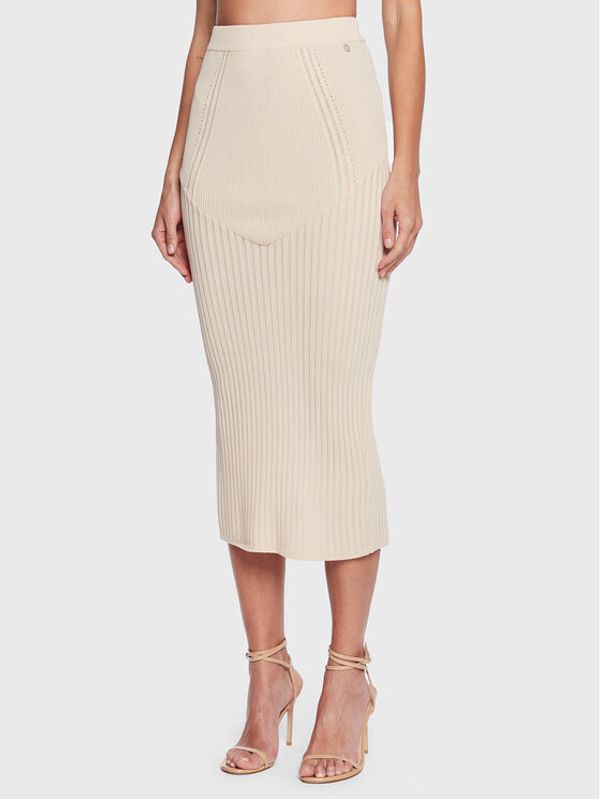 Guess Guess Пола тип молив Julie W3GD66 Z2U00 Бежов Slim Fit