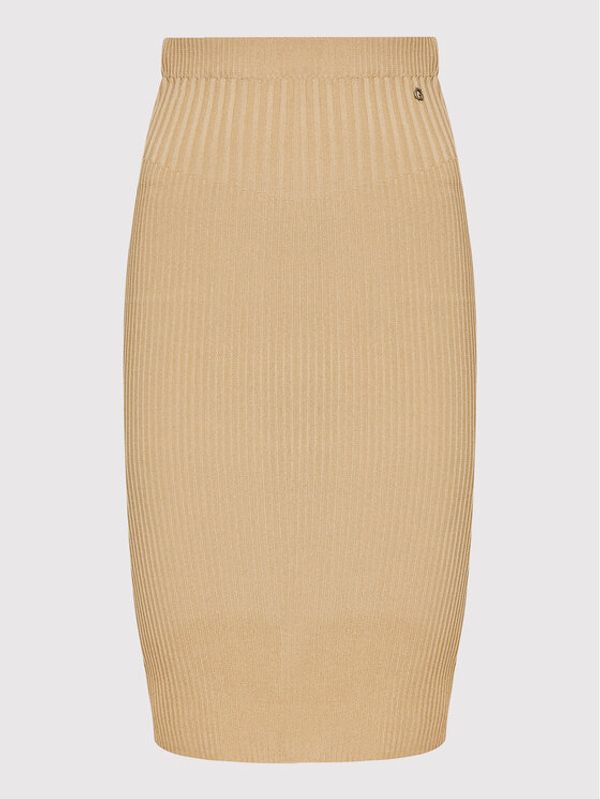 Guess Guess Пола тип молив W2YD61 Z2U00 Бежов Slim Fit