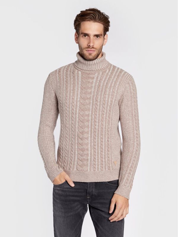 Guess Guess Поло Phil M2BR22 Z31D0 Бежов Slim Fit