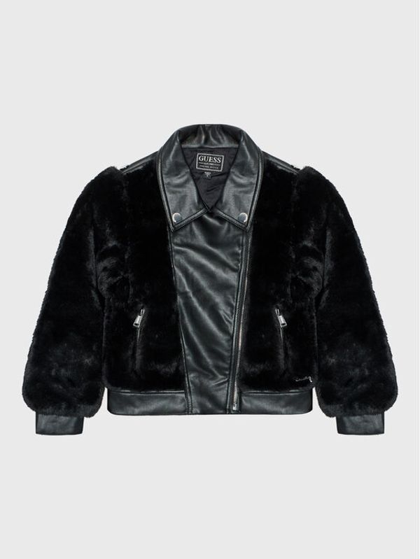 Guess Guess Преходно яке J2BL16 WEYP0 Черен Regular Fit