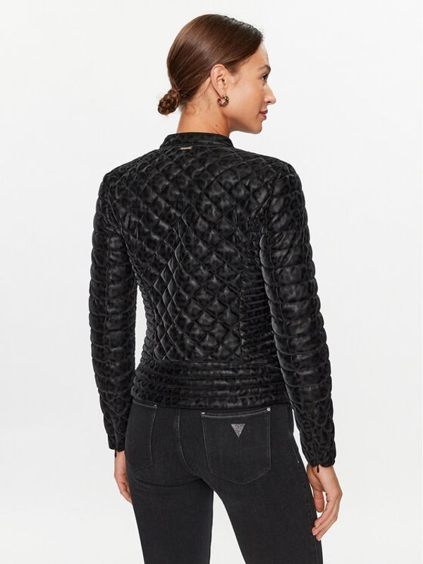 Guess Guess Преходно яке W3BL15 WFQR0 Черен Regular Fit