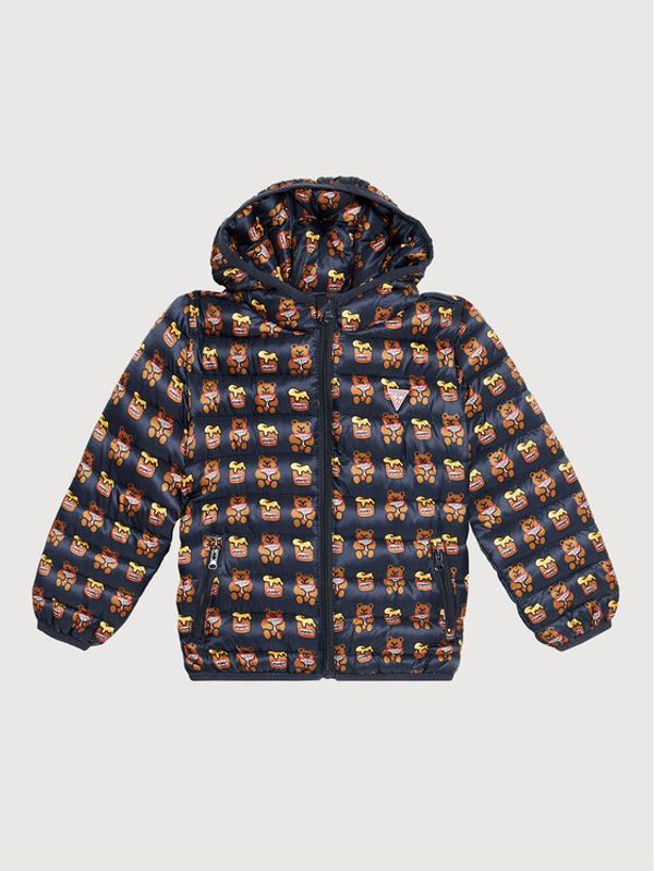 Guess Guess Пухено яке H1YT03 WB310 Тъмносин Regular Fit