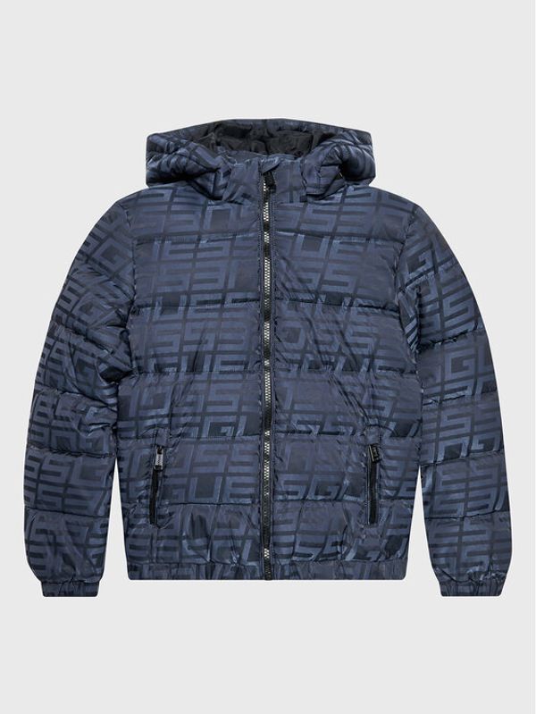 Guess Guess Пухено яке H2BJ07 WEZK0 Тъмносин Regular Fit