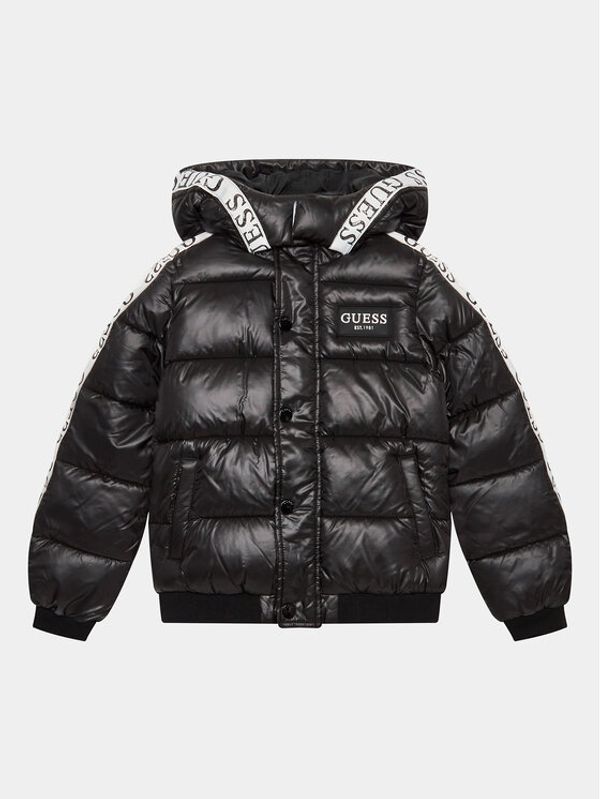 Guess Guess Пухено яке J3YL15 WEGY0 Черен Regular Fit