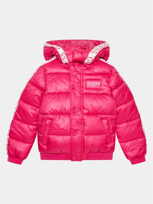Guess Guess Пухено яке J3YL15 WEGY0 Розов Regular Fit