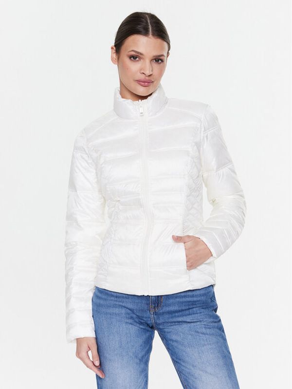 Guess Guess Пухено яке Janis W3RL04 WF5C2 Бял Regular Fit