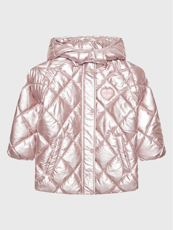 Guess Guess Пухено яке K2BL05 WEYO0 Розов Regular Fit