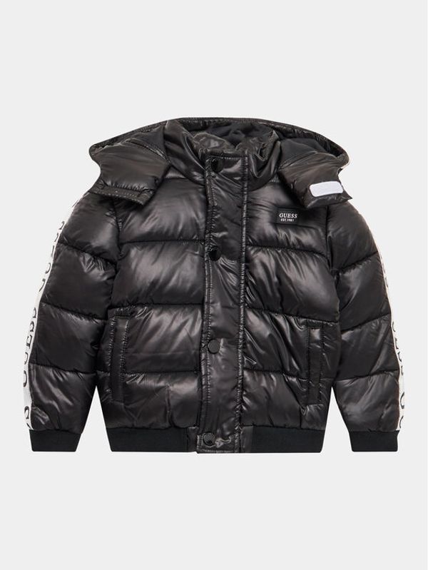 Guess Guess Пухено яке K3YL08 WEGY0 Черен Regular Fit