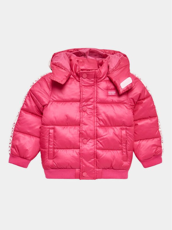 Guess Guess Пухено яке K3YL08 WEGY0 Розов Regular Fit