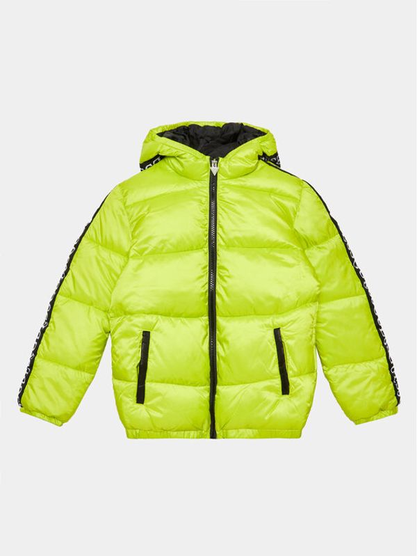 Guess Guess Пухено яке L3YL01 WEGY0 Зелен Regular Fit
