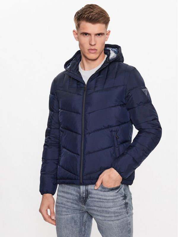 Guess Guess Пухено яке M3YL45 WFHG2 Син Regular Fit