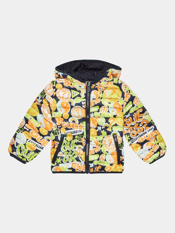 Guess Guess Пухено яке N3YL05 WB310 Черен Regular Fit