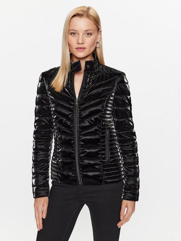 Guess Guess Пухено яке New Vona W3YL14 WFJ10 Черен Regular Fit