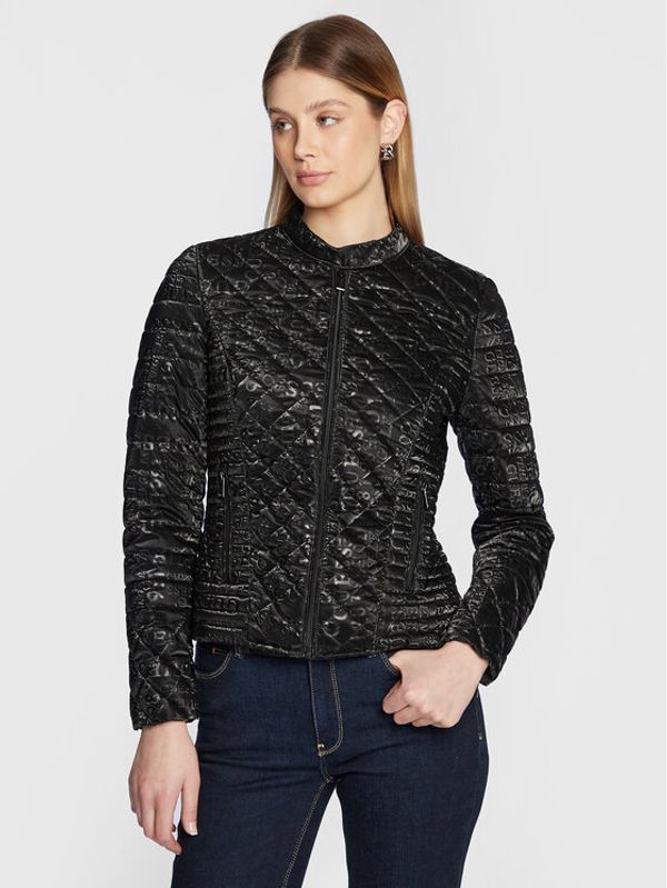 Guess Guess Пухено яке Vona W3RL15 WEP10 Черен Slim Fit