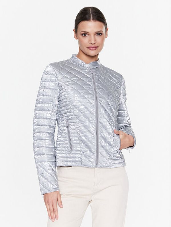 Guess Guess Пухено яке Vona W3RL15 WEP10 Сив Slim Fit