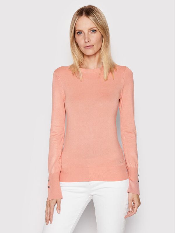 Guess Guess Пуловер Elinor W2YR30 Z2V62 Розов Regular Fit