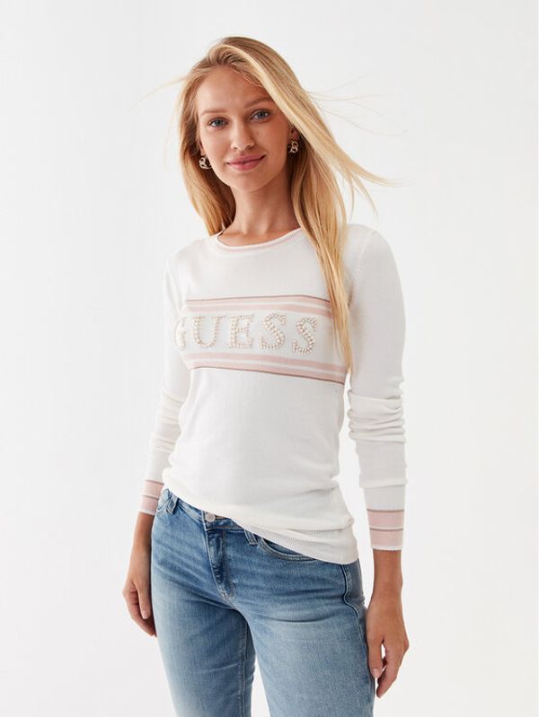 Guess Guess Пуловер Elsie W3YR20 Z2NQ2 Екрю Regular Fit
