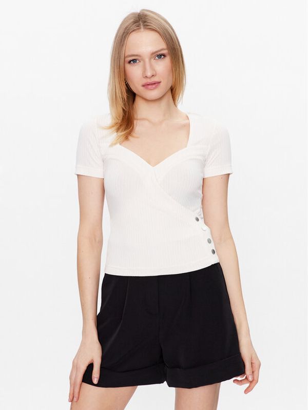 Guess Guess Пуловер Ena W3GP23 KBPF0 Бял Regular Fit