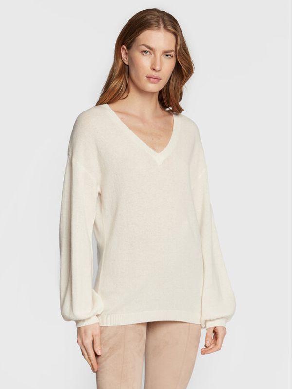 Guess Guess Пуловер Ginette W2BR54 Z31M0 Бял Regular Fit