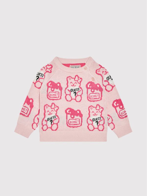 Guess Guess Пуловер H1YT01 Z2S40 Розов Regular Fit