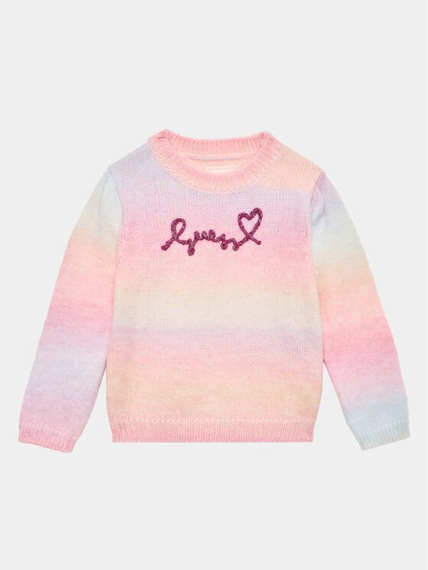 Guess Guess Пуловер K3YR00 Z37U0 Розов Regular Fit