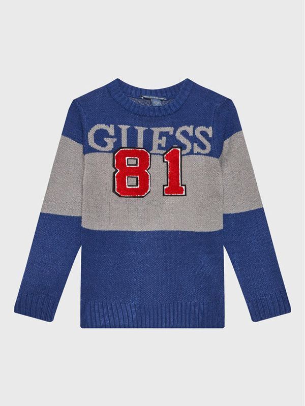 Guess Guess Пуловер L2BR12 Z32N0 Син Regular Fit
