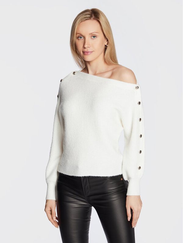 Guess Guess Пуловер Megan W2GR26 Z2XU0 Бял Regular Fit