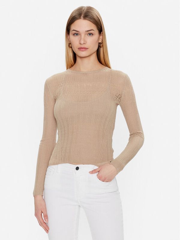 Guess Guess Пуловер Niky W3GR32 Z36V0 Бежов Regular Fit