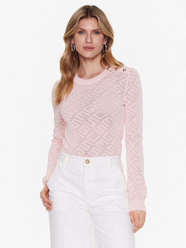 Guess Guess Пуловер Paula W3GR24 Z36O0 Розов Regular Fit