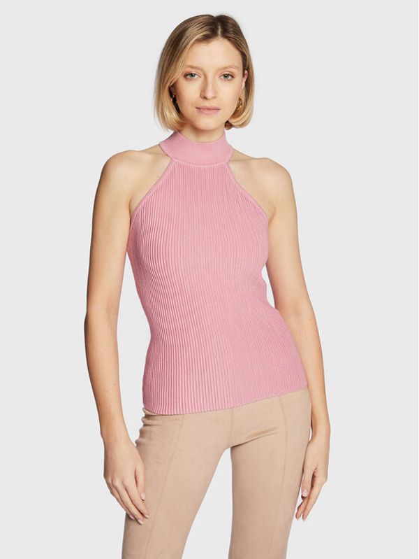 Guess Guess Пуловер Shayna W2BR66 Z2YK2 Розов Slim Fit