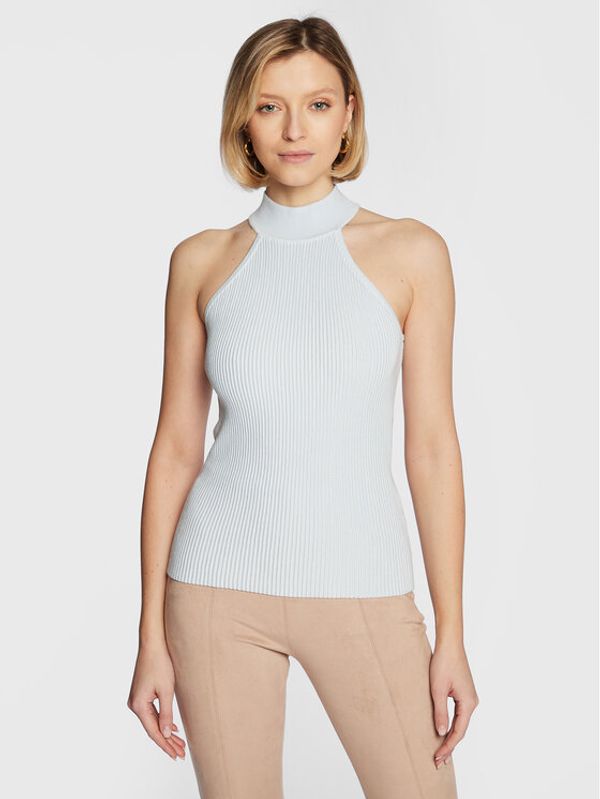 Guess Guess Пуловер Shayna W2BR66 Z2YK2 Син Slim Fit