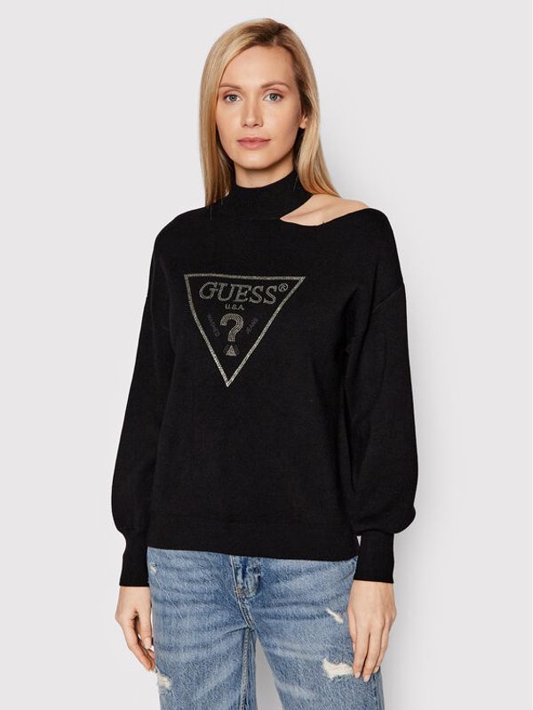 Guess Guess Пуловер W2RR18 Z26I0 Черен Relaxed Fit