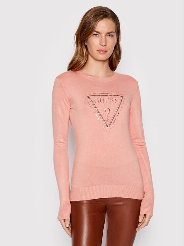Guess Guess Пуловер W2YR29 Z2NQ0 Розов Regular Fit