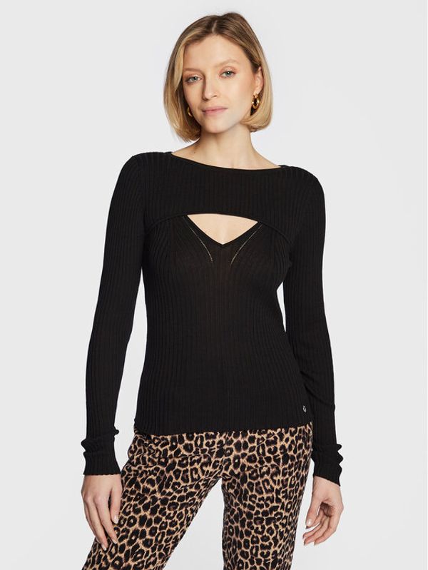 Guess Guess Пуловер W3RR32 Z30L1 Черен Slim Fit