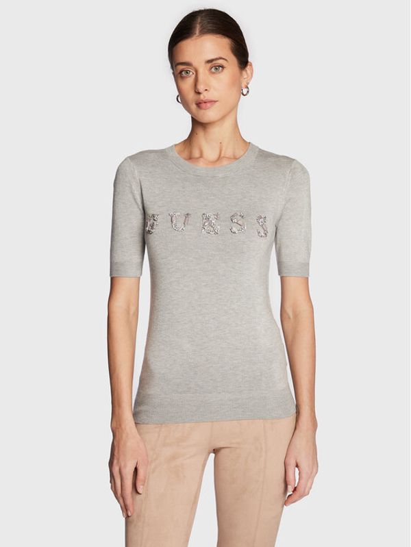 Guess Guess Пуловер W3RR46 Z2NQ2 Сив Slim Fit
