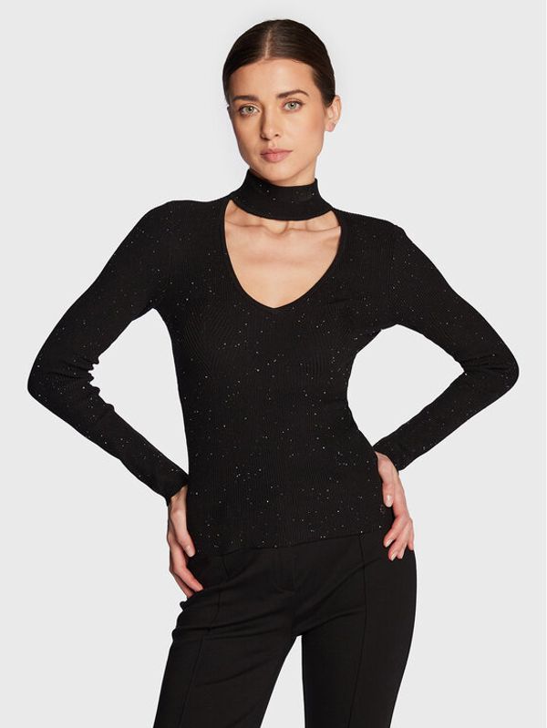 Guess Guess Пуловер W3RR58 Z34O0 Черен Slim Fit