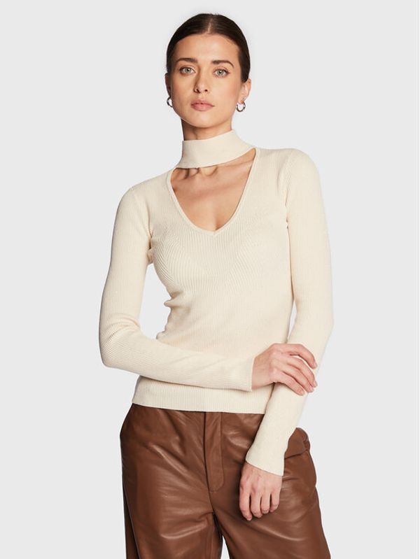 Guess Guess Пуловер W3RR58 Z34O0 Екрю Slim Fit