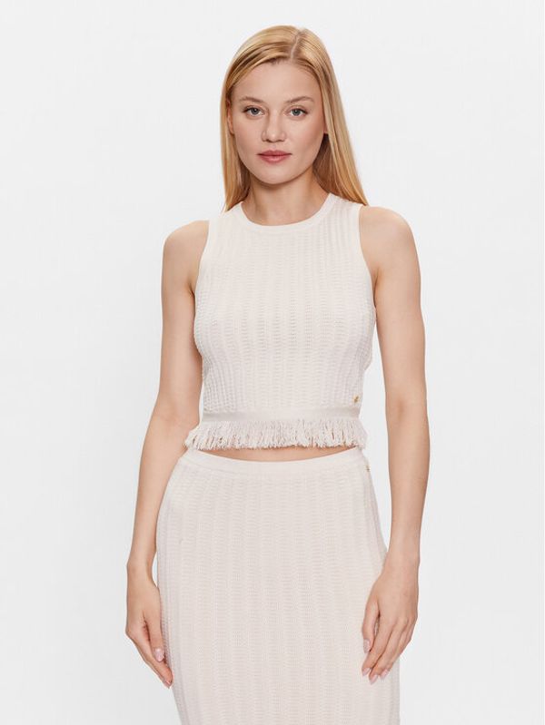 Guess Guess Пуловер W3YR03 Z36D2 Бял Regular Fit