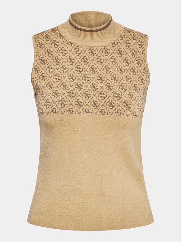 Guess Guess Пуловер W3YR26 Z37K0 Бежов Slim Fit