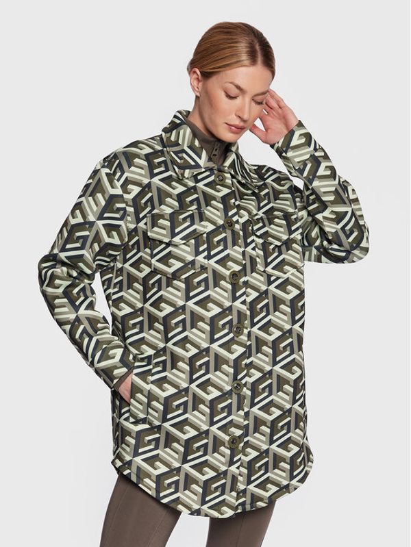 Guess Guess Риза Emilee V3RH01 JR06W Зелен Regular Fit