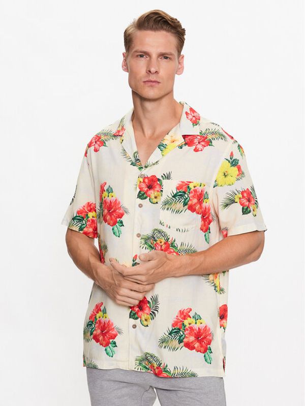 Guess Guess Риза F3GH01 WO089 Екрю Regular Fit