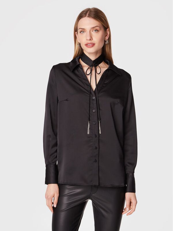 Guess Guess Риза Floriane W2BH37 WEX62 Черен Regular Fit