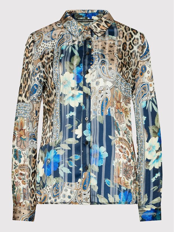 Guess Guess Риза Georgie W2YH56 WEPO0 Цветен Relaxed Fit