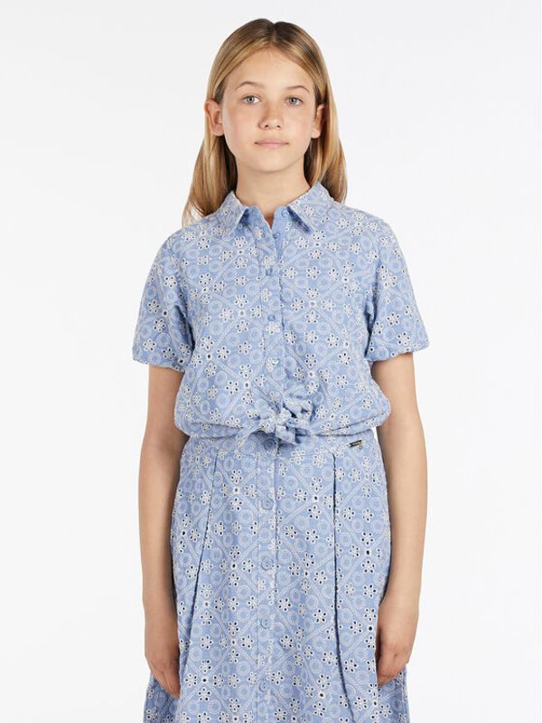 Guess Guess Риза J3RH05 WF6Q0 Син Regular Fit