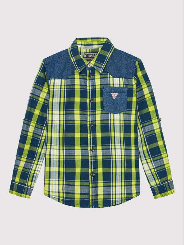 Guess Guess Риза L2RH00 WEH20 Тъмносин Regular Fit