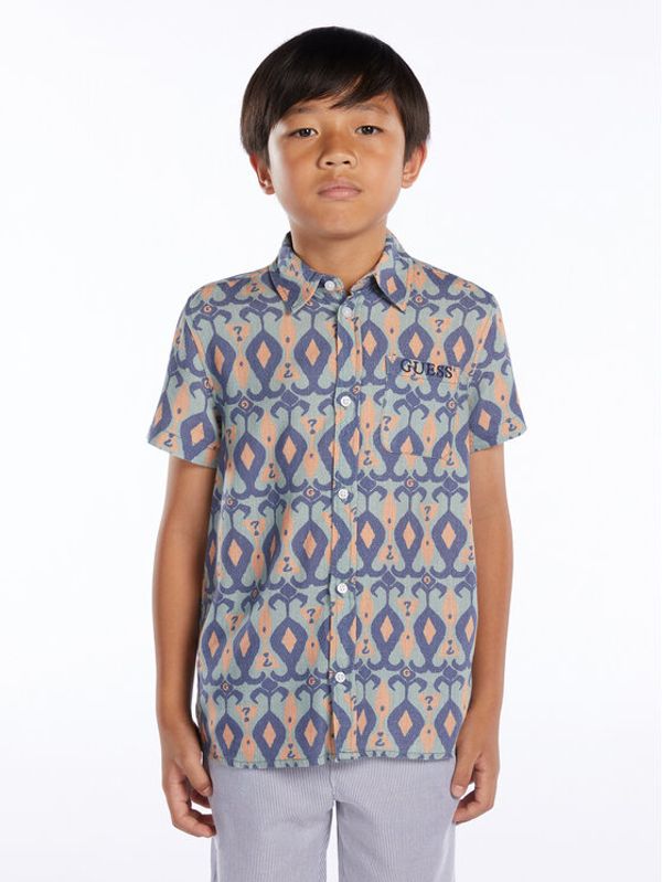 Guess Guess Риза L3GH02 WFBT0 Син Regular Fit